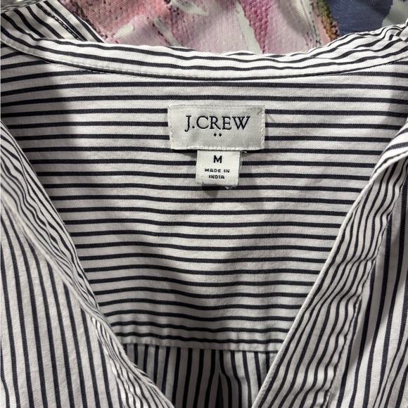 J Crew Women's Tunic Stripe Pullover Shirt Size M - Picture 2 of 5